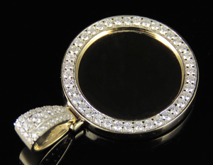 Colgante de imagen de memoria detallada de diamante Moissanite de plata S925 de nuevo diseñador personalizado de lujo para hombres y mujeres - Product Image 2