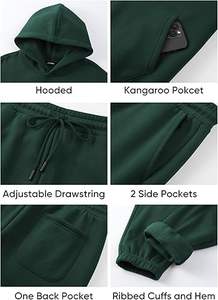 ชุดเซ็ตเสื้อฮู้ดดี้และกางเกงวอร์มผ้าฝ้ายคุณภาพสูงแบบสั่งทำ ผลิตในบังกลาเทศ สินค้ามาใหม่ ขายดี - Product Image 5