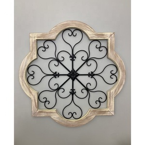 งานศิลปะติดผนังสไตล์โมเดิร์น ทำจากไม้และโลหะ รูปทรงเรขาคณิต สำหรับตกแต่งห้องนั่งเล่น สำนักงาน หรือทางเข้าบ้าน - Product Image 3