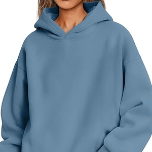 Nouveaux sweats à capuche décontractés tendance et élégants pour femmes, 100% coton, longs, avec badge personnalisable, anti-froissement, respirants - Product Image 3