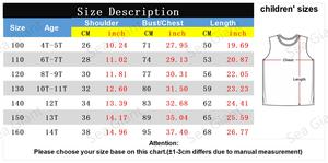 2026 été respirant hommes débardeur enfants sport basket-ball Surf Tropical plage t-shirts en gros tendance hauts sans manches - Product Image 6