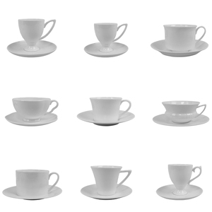 Tùy Chỉnh Cà phê Cup và chiếc đĩa xương Trung Quốc Cup và chiếc đĩa, trắng cup & saucer Bộ trong hình dạng độc đáo & Kích cỡ cup saucer - Product Image 4