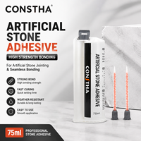 CONSTHA 75ML Pâte acrylique bicomposante haute adhérence, imperméable, pour la construction, adhésif Corian