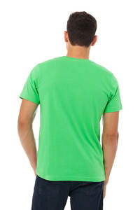 Camiseta de Jersey de Algodón Peinado Lavado con Enzimas para Hombre, Cuello Redondo, Manga Corta, Color Sólido, Estilo Casual Urbano, Tacto Suave - Product Image 3