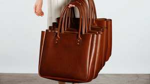 Vente en gros de sacs fourre-tout décontractés de grande capacité pour femmes LTB-0013 sacs à main en cuir véritable de haute qualité avec logo personnalisé mode de luxe - Product Image 5