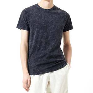 2025 O-Neck Acid Wash T-shirts pour hommes Conception personnalisée de haute qualité avec quantité en vrac de couleur unie avec logo personnalisé - Product Image 4