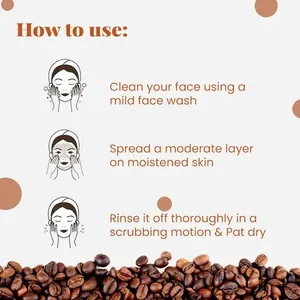 Mascarilla Facial de Café Irlandés Crudo al por Mayor con Extractos de Café para una Limpieza Profunda y Control de Grasa, Disponible para Fabricación de Marca Blanca/Etiqueta Privada - Product Image 4