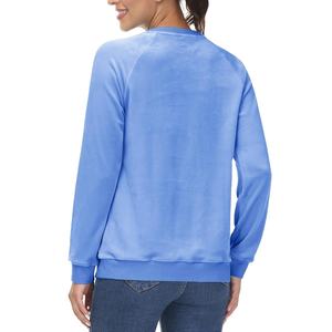 Sudadera de Terciopelo Personalizable para Mujer, Cuello Redondo, Calidad Premium, Ajuste Cómodo, Perfecta para Usar como Sudadera, HECHA POR HS 2026 - Product Image 3