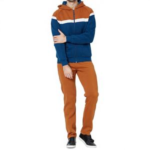 Chándal de gimnasio de alta calidad y alta demanda, algodón orgánico, atractivo diseño liso, transpirable, con capucha, cremallera completa para ejercicio de invierno - Product Image 1