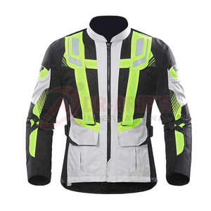Protective Mesh Reflective Motorcycle <b>Racing</b> <b>Jacket</b> Best Quality Cordura Waterproof Breathable Full Sleeve Black All Seasons - Product Image 6