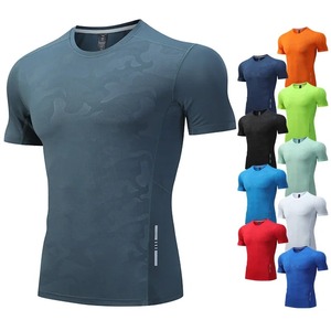 Alta calidad 100% algodón orgánico gimnasio entrenamiento camisa personalizada 3D impreso Slim Fit Rash Guard a prueba de viento transpirable verano Jogging - Product Image 2