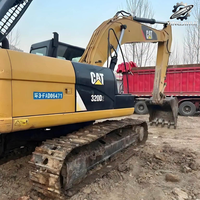 Excavatrice sur chenilles Caterpillar 320D, 20 tonnes, d'occasion, pour travaux de construction moyenne, excavatrice hydraulique Cat, engin de terrassement