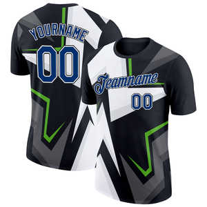 Gaming Jersey with Custom Name Number and Logo Sublimated Breathable Lightweight Fabric for Training <b>Matches</b> and Tournaments - Product Image 2