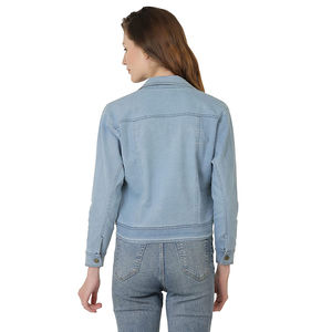 Vestes en jean décontractées pour femmes 2026, respirantes, durables, vente en gros de jeans avec service OEM, veste en jean d'hiver pour femmes - Product Image 2