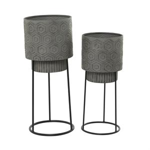 Ensemble de jardinière en métal gris foncé de haute qualité 27 "23" H support amovible le plus vendu en gros décoration de jardin pour la maison nouveau - Product Image 4
