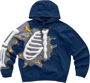 Material transpirable Color sólido Hombres Puff Imprimir Sudaderas con capucha Estilo casual Con capucha Personalizar su propio logotipo Sudaderas con capucha para hombre, 100% algodón - Product Image 3