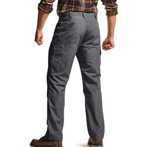 Pantalones Tácticos Casuales de Cintura Alta para Hombre, Precio al por Mayor, Personalizables con Logotipo, Tela Cargo Lavada - Product Image 2