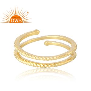 แหวนชุบทอง18K 925เงินสเตอร์ลิงเครื่องประดับชั้นดีสำหรับผู้หญิงของขวัญสำหรับผู้หญิง - Product Image 3