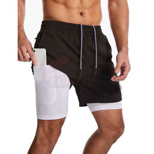Fitness Gym Shorts Men Double <b>Layer</b> Athletic Shorts Stretch Performance Shorts Men Double <b>Layer</b> Basketball Shorts - Product Image 5