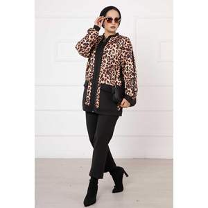 Scuba Costume 2 pièces à motifs léopard Noir - Product Image 1