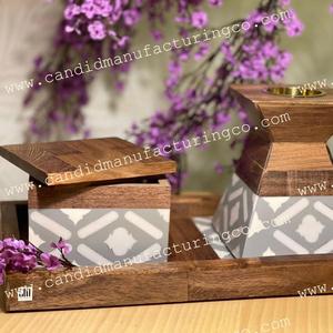 Brûleur d'encens fait main en nacre avec incrustation d'os de vadrouille Parfum de bergamote de benjoin Accessoire de maison Bois de santal Parfum de fraise - Product Image 6