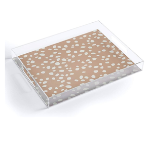 Bandeja acrílica para servir Artesanía Diseño moderno Bandeja para servir con estampado rojo de Reno Bandeja acrílica de alta calidad - Product Image 2