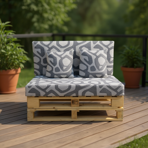 Premium Quality 4-Piece Garden <b>Pallet</b> Sofa Cushion Set Outdoor Patio Terrace Furniture Foam Fiber Hot <b>Sale</b> 59010257 - Product Image 3