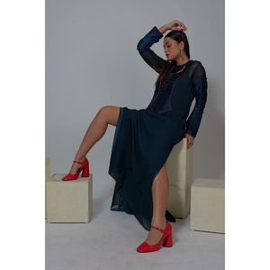 Robe longue de style occidental pour femmes, tenue maxi élégante pour les fêtes, les soirées et les tenues décontractées au meilleur prix - Product Image 5