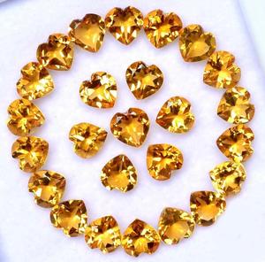 Piedra preciosa natural de cuarzo citrino de color Brandi facetada en forma de mezcla para joyería Madeira citrino cuarzo piedras preciosas sueltas de La India - Product Image 1