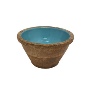 Bol à fruits de forme ronde en bois personnalisé fini naturel pour table maison et hôtels nourriture et collations bols de service faits à la main - Product Image 6