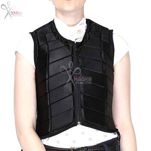 Chaleco de Seguridad Ecuestre, Unisex, Negro, con Cremallera, Protector de Equitación, Ligero, Acolchado de Poliéster y PU Resistente a Impactos - Product Image 4