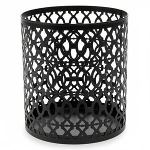 Portavelas de Hierro Negro de Primera Calidad, Diseño Geométrico, Atractiva Linterna de Metal para Velas de Té, Decoración del Hogar, Proveedores Mayoristas - Product Image 1