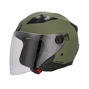 FIRSTWAY 2.0 JET VINTAGE OPEN FACE <b>MOTORBIKE</b> HELMET XL Size with Quick Release Closure and ABS/PC Material 22-06 Acerbis <b>Model</b> - Product Image 1