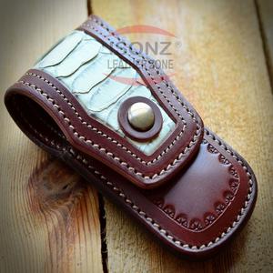 ปลอกมีดหนังแท้คุณภาพสูงสำหรับเข็มขัด,ซองมีดวาดรูปขนาดกะทัดรัด - Product Image 2