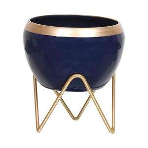 Soporte de maceta de hierro de Metal de lujo con acabado dorado de diseño tradicional, decoración de jardín interior y exterior para uso doméstico - Product Image 3