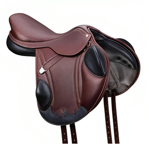 Selle de cheval en cuir personnalisé Selle d'équitation en cuir véritable - Product Image 1