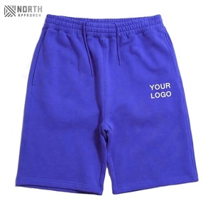 Shorts en molleton décontractés pour hommes de haute qualité, taille mi-haute, séchage rapide, vente en gros, tissu en coton doux, fermeture à cordon de serrage pour l'été - Product Image 3