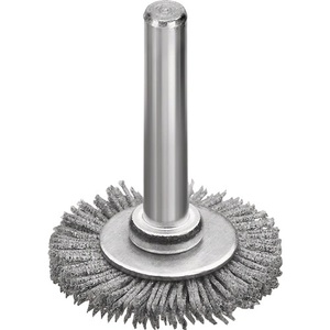 SiC Abrasive Bristle Round <b>Brush</b> 30mm Grit 320 6mm Shaft 20000 RPM by LESSMANN - Product Image 1
