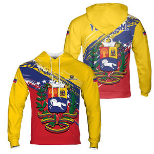 Custom Name Venezuela <b>Coat</b> of Arms Hoodie <b>S</b>-5XL High Quality Cotton Polyester Fleece 2025 Hoodie for Men <b>Women</b> - Product Image 4