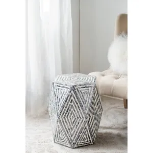 Best Choice Mother of Pearl Side <b>Table</b> OEM Design Customize Handmade Decor Home Furniture From Vietnam Factory Directly - Product Image 4