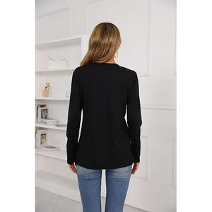 Camiseta Estampada para Mujer, Tejido de Punto Suave y Transpirable, Ropa Casual, Impresión Digital Moderna, Top Cómodo y Elegante - Product Image 3