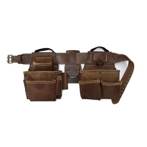 Leather <b>Work</b> <b>Apron</b> Pouch New Designed 28" to 50" Waist Tool Belt With Pocket Pouches Available at Reasonable Price - Product Image 1