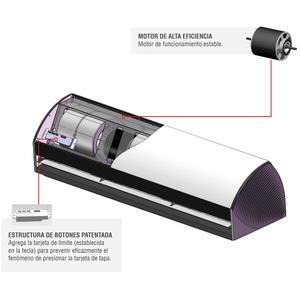 Purificador de Aire Comercial con Filtro HEPA MXBEI-001, 36 Pulgadas de Largo, Alcance de 4.5m, 995m3/h, 127V, 485Watts, 3.6A, 68dB, Montaje en Pared - Product Image 3