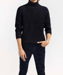 Pull en maille à col montant pour homme, en laine, design de créateur, pulls d'hiver pour homme, mode respirante, pulls à col rond personnalisés pour homme - Product Image 4