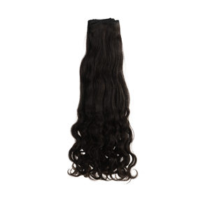 Extensions de cheveux à ondulations lâches, partie supérieure droite et partie inférieure bouclée - Product Image 1