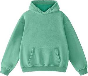 Sudaderas con capucha de lavado ácido informales para hombre, ropa de invierno, sudaderas con capucha de lavado ácido informales de Color sólido, ropa de moda, sudaderas con capucha de lavado ácido ajustadas para hombre - Product Image 1