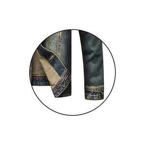 Veste en jean stylée pour hommes, tenue décontractée OEM, vente en gros de veste en jean en coton de haute qualité pour hommes, veste en jean personnalisée pour hommes à vendre - Product Image 6