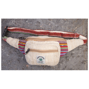 Riñonera de cáñamo duradero de primera calidad, multicolor, ecológica, ajustable, Hippie, multibolsillo, Natural, Bohemia, vegana - Product Image 1