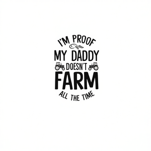 T-shirt pour enfants « Je prouve que mon papa ne fait pas la ferme toute la journée » - Idée cadeau promotionnel amusante - Product Image 1