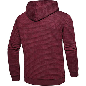 Sudadera con capucha para hombre con cremallera completa de proveedor al por mayor, Sudadera ligera de algodón bordada con estampado personalizado de mezcla de algodón básico, sudaderas con capucha para hombre - Product Image 2